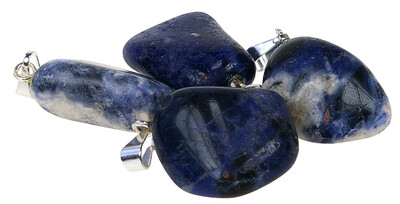 Pendentif pierre roulée – Sodalite