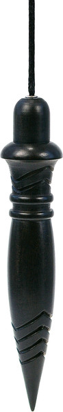 Pendule Thot Iroko teinté noir gravé plombé -22 Gr
