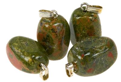 Lot de 10 pendentifs – Unakite