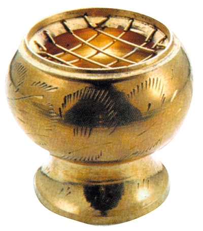 Brûle-encens laiton – coloris doré – diam. 5,5 cm
