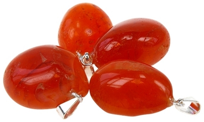 Lot de 10 pendentifs – Cornaline Chauffée