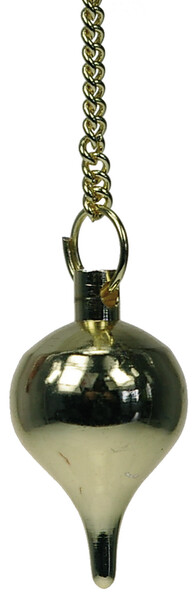 Pendule Goutte Métal Doré