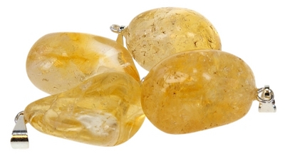 Lot de 10 pendentifs –  Citrine (Améthyste chauffée)