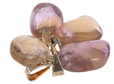 Lot de 10 pendentifs –  Amétrine