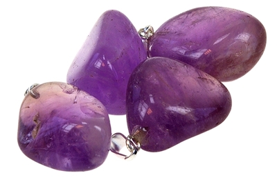 Pendentif pierre roulée – Améthyste