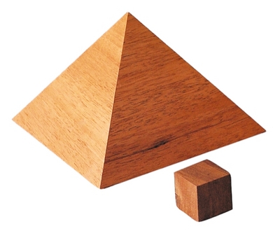 Pyramide de Khéops Plaqué Acajou GM