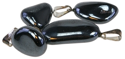 Pendentif pierre roulée – Hématite