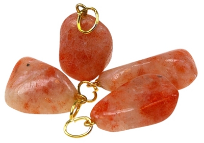 Lot de 10 pendentifs –  Pierre de Soleil
