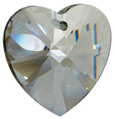 Coeur en cristal 40 mm