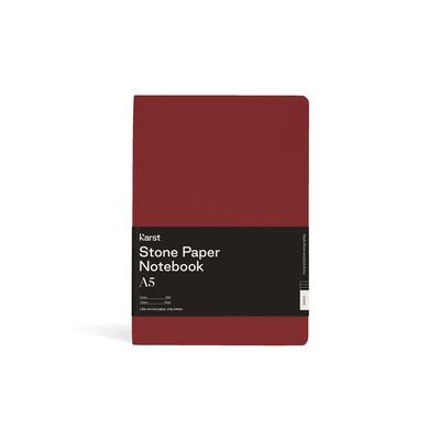 CARNET SOUPLE A5 BORDEAUX LIGNE