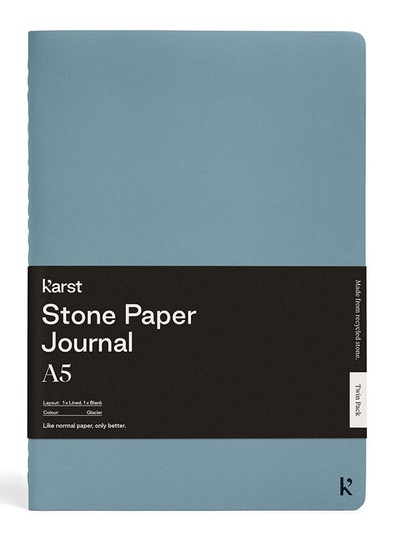 CAHIER A5 BLEU ACIER TWIN LOT 2