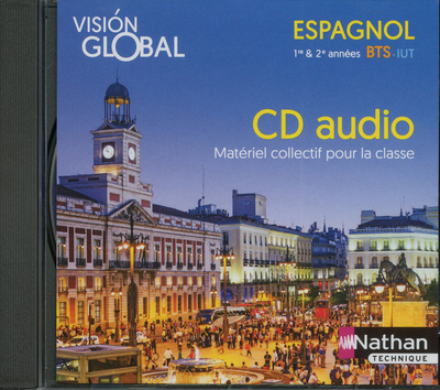Visión Global Espagnol A2+>B1/ B1>B2 – BTS 1ère & 2ème années IUT – 1 CD Audio (MP3)