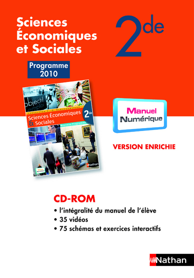 SES 2e 2010 – manuel numérique – Cd-rom – tarif non adoptant