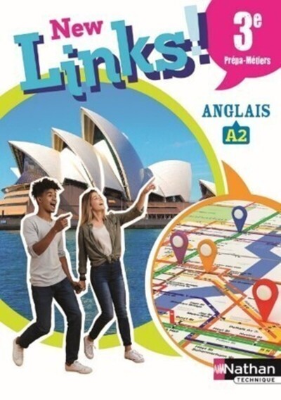 New Links – Anglais – 2 cd audio – Niveau A2 – 3ème Prépa-métiers – 2020