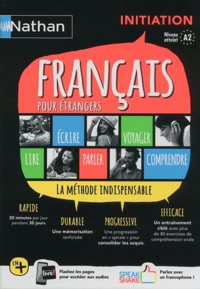 Coffret Français pour étrangers – Initiation (Voie express) Livre+Livret compréhension orale – 2018