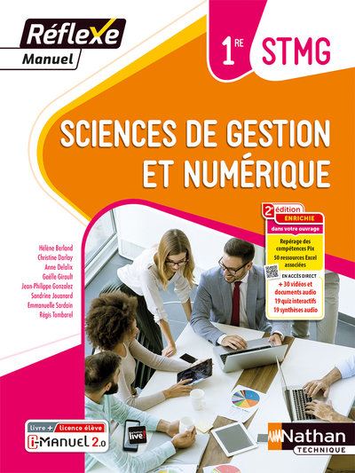 Sciences de gestion et numérique – 1ère STMG (Manuel Réflexe) Livre + licence élève – 2023
