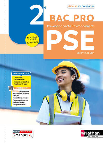 Acteurs de prévention – Prévention Santé Environnement 2de Bac Pro – 2024 – Pochette – élève – + iManuel