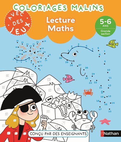 Coloriages malins avec des jeux – Lecture Maths 5-6 ans GS