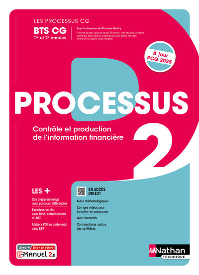 Les processus BTS CG – Processus 2 BTS CG 1ère et 2ème années – 2024 – Manuel – élève – + iManuel