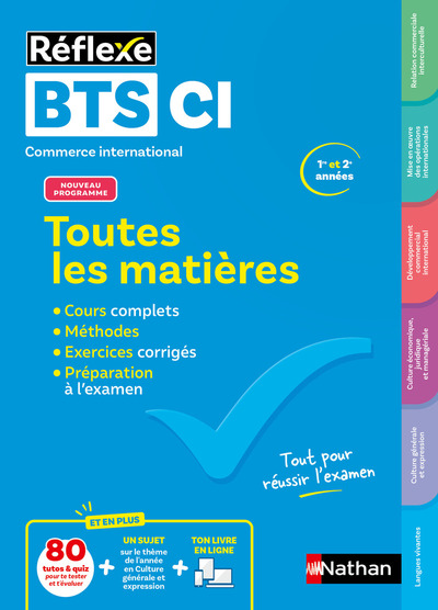 Toutes les matières BTS Commerce International – Réflexe N° 15