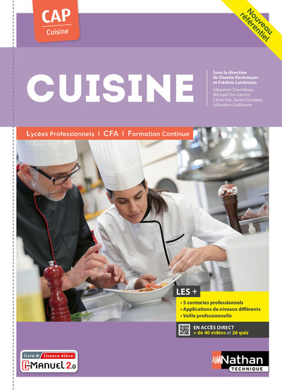 Cuisine CAP Cuisine – 2024 – Pochette – élève – + iManuel