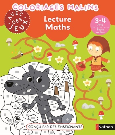 Coloriages malins avec des jeux – Lecture Maths 3-4 ans PS