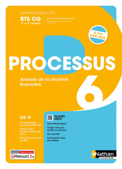 Les processus BTS CG – Processus 6 BTS CG 1ère et 2ème années – 2024 – Manuel – élève – + iManuel