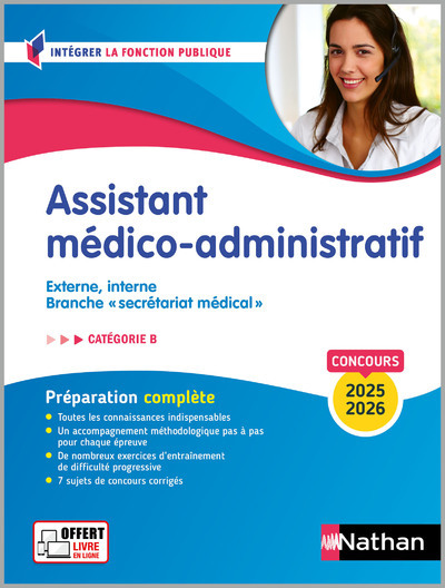 Concours Assistant médico-administratif – Catégorie B – 2024-2025