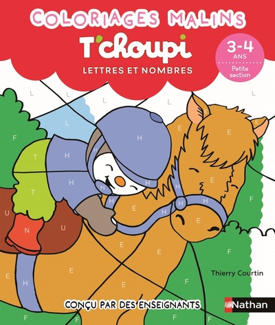 T’choupi Lettres et nombres 3-4 ans petite section – Coloriages malins