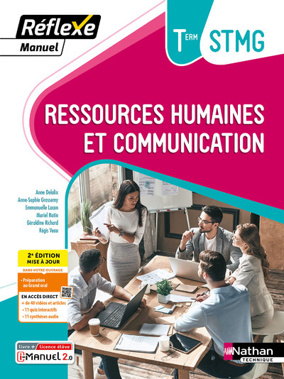 Manuel Réflexe – Ressources humaines et Communication Tle STMG BAC STMG – 2024 – Manuel – élève – + iManuel