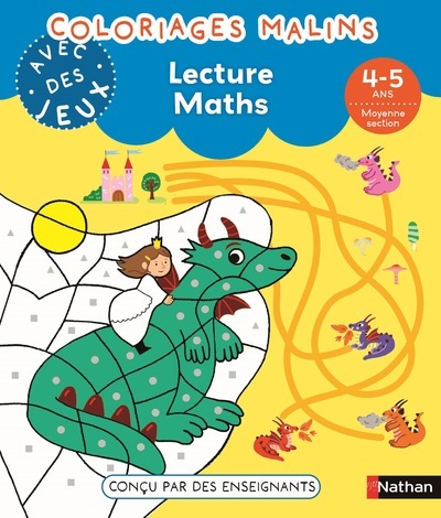 Coloriages malins avec des jeux – Lecture Maths 4-5 ans MS