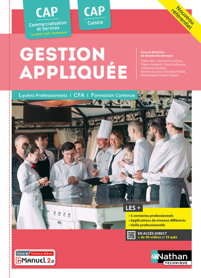 Gestion appliquée CAP Cuisine / CAP CS HCR – 2024 – Pochette – élève – + iManuel