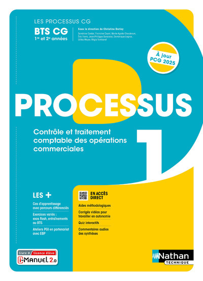 Les processus BTS CG – Processus 1 BTS CG 1ère et 2ème années – 2024 – Manuel – élève – + iManuel