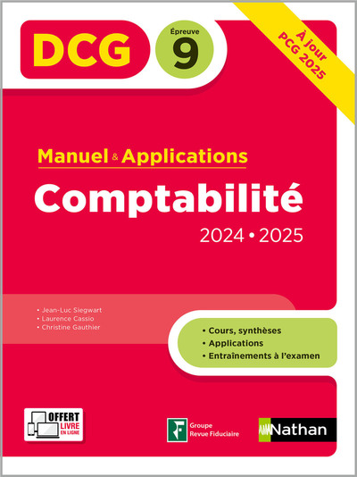 Comptabilité – DCG – Epreuve 9 – Manuel et applications – 2024-2025