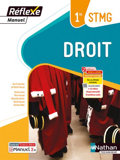Droit 1re STMG (Manuel Réflexe) Livre + Licence élève – 2023