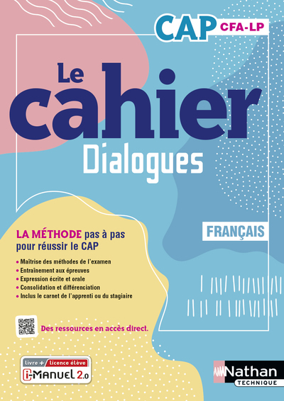 Français CAP – Cahier de cours et d’activités (Dialogues) Livre + licence élève – 2023