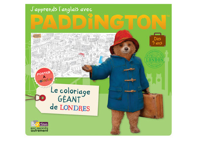 Paddington – Poster à colorier – Le Coloriage géant de Londres