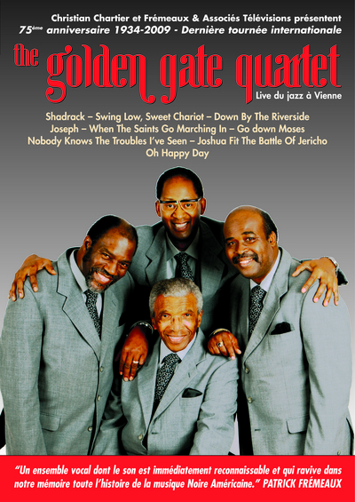 GOLDEN GATE QUARTET DVD LIVE A VIENNE LAST EUROPEAN TOUR DVD NTSC