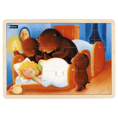 Puzzle bois Boucle d’Or 9 pièces