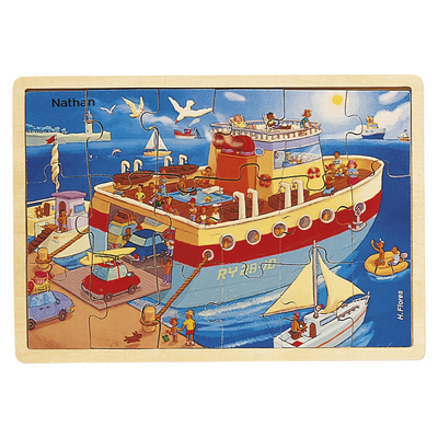 Puzzle bois Le bateau 18 pièces