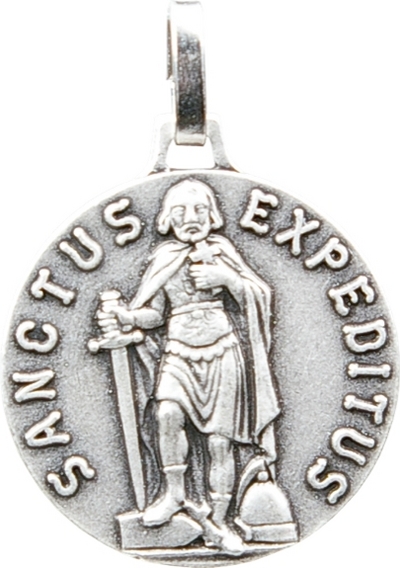 Médaille St Expédit – Métal Argenté
