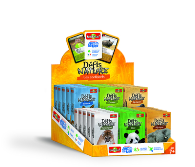 PRESENTOIR PLEIN “DEFIS NATURE CONTINENTS ET PAYS” (30 JEUX)
