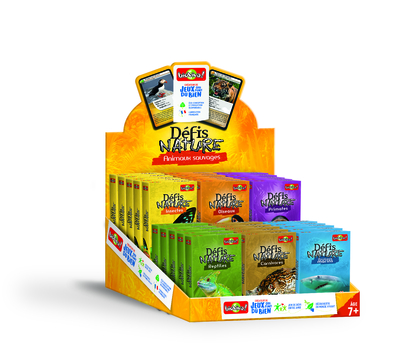 PRESENTOIR PLEIN “DEFIS NATURE ANIMAUX SAUVAGES” (30 JEUX)