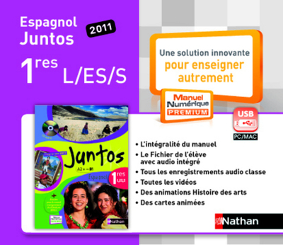 Juntos 1e – manuel numérique enrichi – clé USB – tarif non adoptant