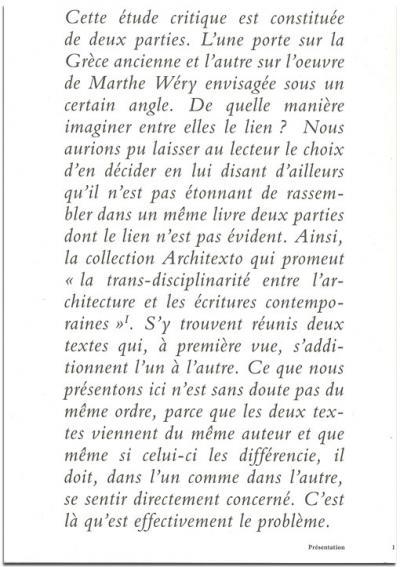 Marthe Wery/Un Jeu De Mise En