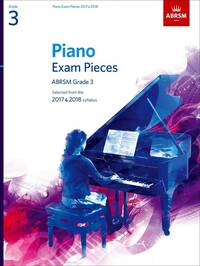 ABRSM PIANO EXAM PIECES: 2017-2018 (GRADE 3) - BOOK ONLY PIANO