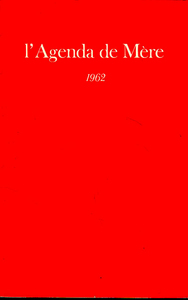 AGENDA DE MERE - TOME 3 - 1962- AE - VOL03