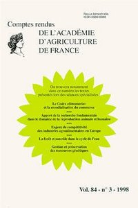 LE CODEX ALIMENTARIUS ET LA MONDIALISATION DU COMMERCE APPORT DE LA RECHERCHEFONDAMENTALE LA FORET S