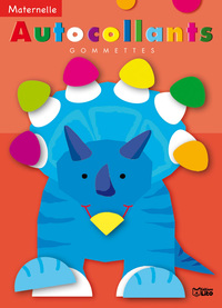 MATERNELLE - AUTOCOLLANTS GOMMETTES : LE TRICERATOPS