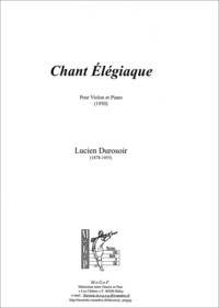 Chant élégiaque pour violon et piano